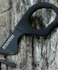 Benchmade Knives Benchmade 7 Hook / Strap Cutter 7BLKWSN, Vinyl Handle Coating, Coyote Brown Nylon Sheath