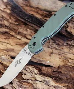 Ontario RAT Model 1 Folder, 3.5" D2 Blade Steel, OD Green Handle