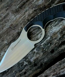 Kilimanjaro, 910106, Stretta 6 in. Neck Knife, Black Handle