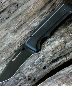 Kilimanjaro, 910117, Allatro Express Spring Assisted folder, 3.6 in. Black Satin Blade