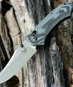 Benchmade Knives Benchmade Rift, 950, 3.67 in. 154CM Steel, Plain Edge, Black and Gray G-10 Handle