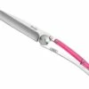 Deejo Knives Deejo DEE9AP007 Colors 27g, 3.12" 420 SS Plain Blade, Pink Polycarbonate Handle