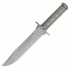 Aitor 16015 Knife Aitor Jungle King, 8" SS Plain Blade, SS Handle, OD Green Nylon Sheath