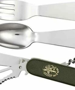 Aitor 16029 Cutlery of Mount Aitor, SS Components, OD Green Composition Handle, Nylon Sheath