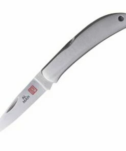 Al Mar 1001SS Osprey, 1.65" AUS-8 SS Plain Blade, Stainless