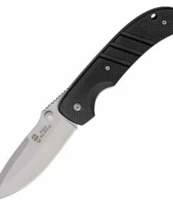 Bad Blood 0105K Kendrick Harbinger, 3.75" 8Cr14 SS Plain Blade, Black G-10 Handle
