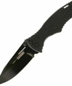 Blackhawk Blades Hornet II, AUS-8A Stainless Black Teflon, Plain Edge