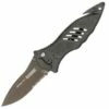 Blackhawk BlackHawck BB15M111BK CQD Mark I Type E, 3.75" AUS-8 Combo Blade, Reinforced Nylon Handle