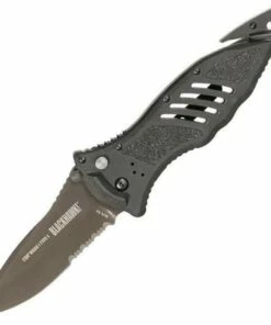 Blackhawk BlackHawck BB15M111BK CQD Mark I Type E, 3.75" AUS-8 Combo Blade, Reinforced Nylon Handle