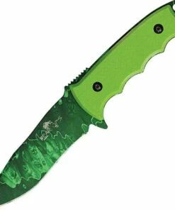 Bear OPS BC37006 Constant II, 4.5" 1095 SS Plain Blade, G-10 Neon Green Handle