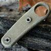 Blackjack Classic Knives BlackJack Knives Neck Knife Handle Kit, Green Canvas Matte Finish