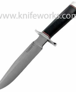 Blackjack Classic Knives Blackjack Classic Blade Model 1-7 Black Micarta Handle, Leather Sheath