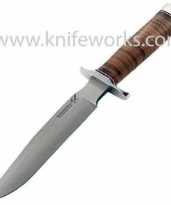 Blackjack Classic Knives Blackjack BCB7L Classic Model, 7" A-2 SS Plain Blade, Leather Handel, Leather Sheath