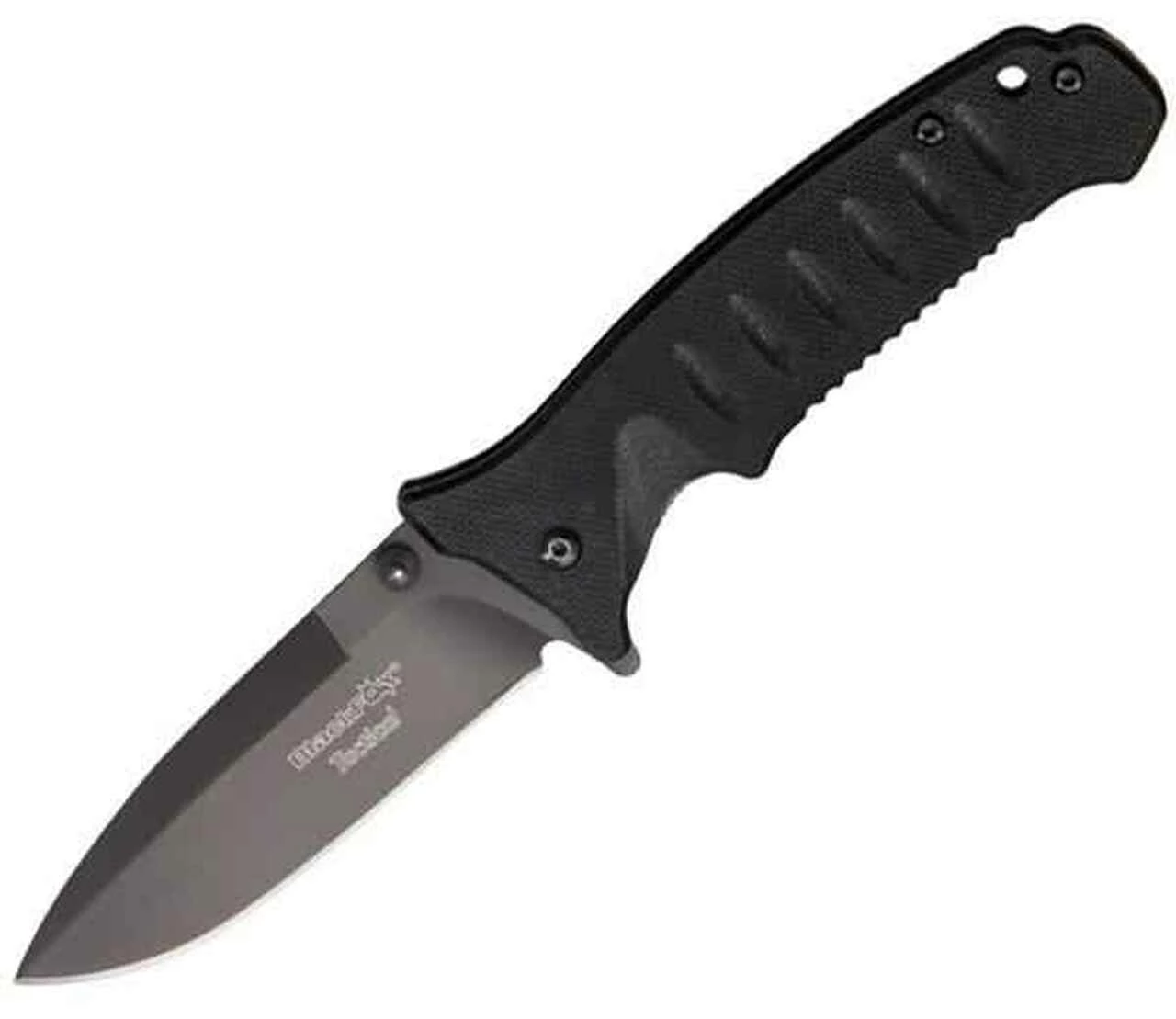 Fox Knives USA Blackfox Tactical Linerlock, 4" Closed, Spear Blade, Plain Edge 1 Fox Knives USA Blackfox Tactical Linerlock, 4" Closed, Spear Blade, Plain Edge