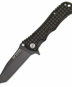 Blackjack Classic Knives Blackjack International Model, black titanium nitride coated modified tanto blade