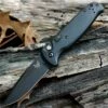 Benchmade Knives Benchmade CLA Auto 4300BK, 3.4 in. 154CM Stainless Steel, Black Plain Edge
