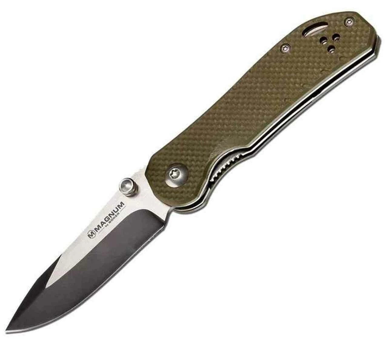 Boker Magnum Warden Folding Knife, 440 Steel, G-10 Handle 1 Boker Magnum Warden Folding Knife, 440 Steel, G-10 Handle