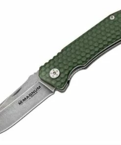 Boker Magnum Winter Green Folder, 440, Green G-10 Handle