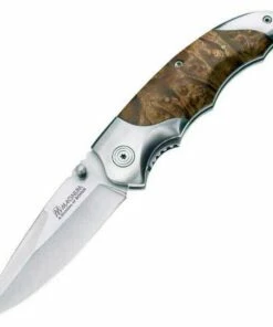Boker Magnum Hawk, 440C Stainless, Wood Handles