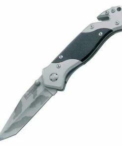Boker Magnum Tactical Rescue Knife, 440 Stainless, Stainless Steel/ G-10