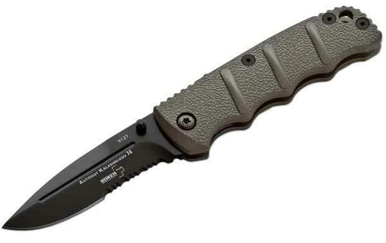 Boker Plus Kalashnikov KAL Mini Black, AUS-8 Stainless, Aluminum Handle 1 Boker Plus Kalashnikov KAL Mini Black, AUS-8 Stainless, Aluminum Handle