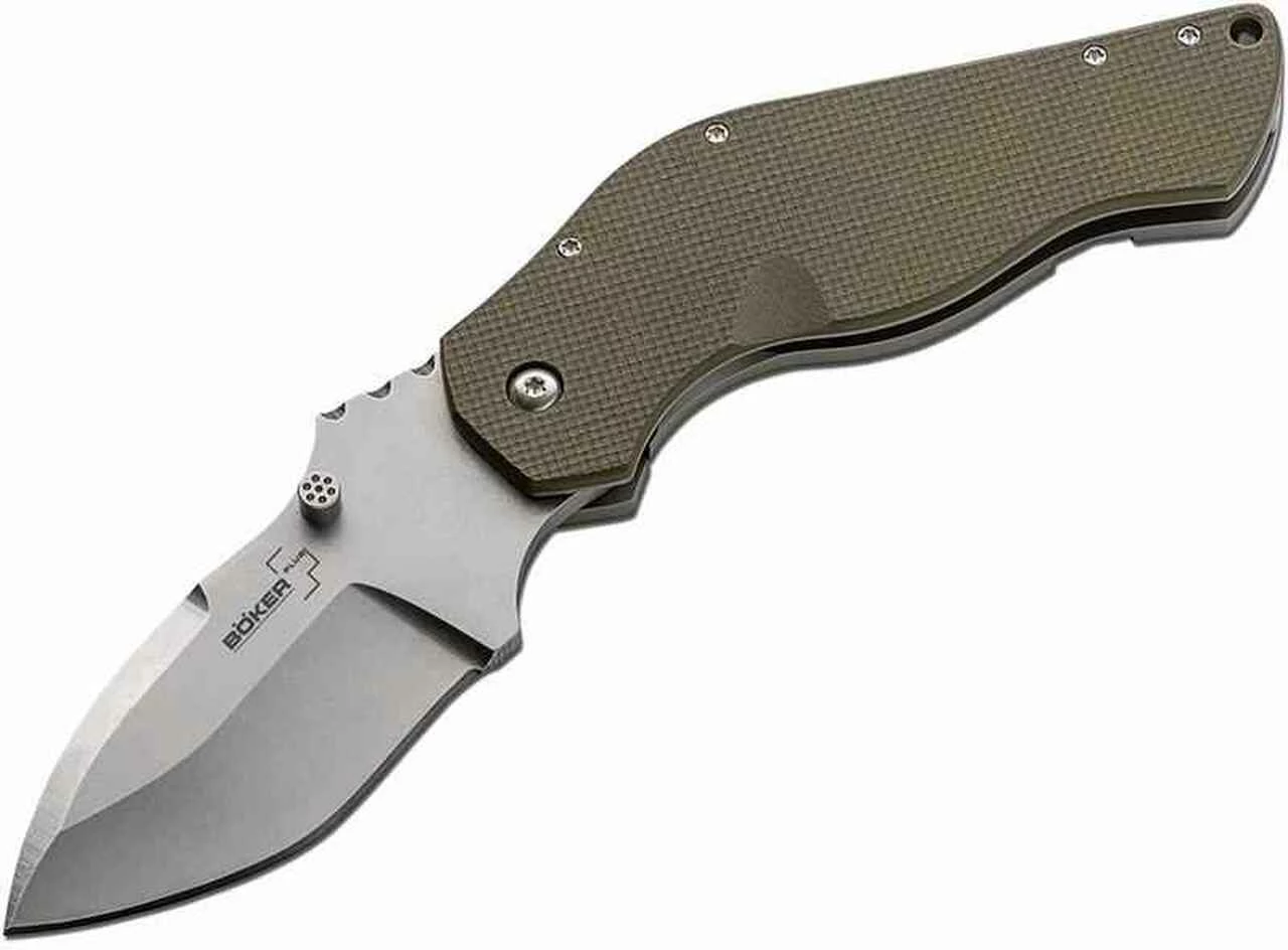 Boker Plus Dark Hallow Framelock Folder, 440C Stainless, G-10/Titanium Handle 1 Boker Plus Dark Hallow Framelock Folder, 440C Stainless, G-10/Titanium Handle