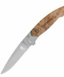 Browning Knives Browning Linerlock, blond wood onlay handles