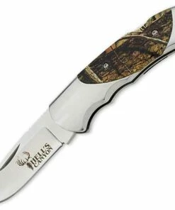 Browning Knives Browning Hell's Canyon Mossy Oak Folder, 7Cr Stainless, Camo Aluminum Scale Handle