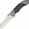 Browning Knives Browning Fluted Linerlock Folder, Stainless Blade, Black G-10/Fluted Gun Metal Gray Bolsters Handle