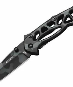 Buck Knives Buck 869CMS Small Bones, 2.125" 420HC Plain Blade, Tiger Stripe Camo