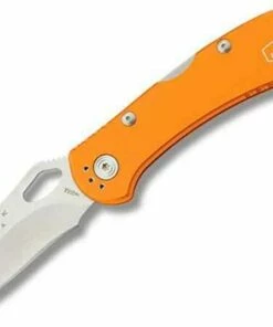 Buck Knives Buck 722ORS1 Spitfire, 3.25" 420HC Plain Blade, Orange Aluminum Handle