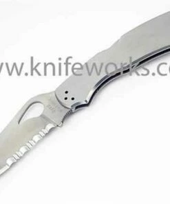 Byrd Knives Byrd Cara Cara 2 Stainless Handle & Blade BY03PS2, 3.75" 8Cr13MoV Combo Blade