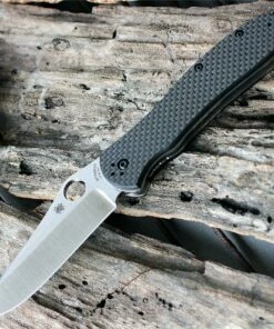 Spyderco Knives Spyderco Bradley Folder 2 C134CFP2, 3.66" CPM M4Plain Blade, Carbon Fiber/G-10 Laminate Handle