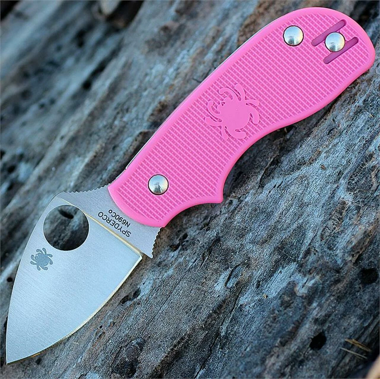 Spyderco Knives Spyderco Squeak Pink Heais C154PPN, 2.0" N690Co Plain Blade 1 Spyderco Knives Spyderco Squeak Pink Heais C154PPN, 2.0" N690Co Plain Blade