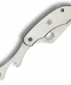Spyderco Knives Spyderco ClipiTool Bottle Opener & Screwdriver C175P, 8Cr13MoV, Stainless Steel Handle