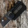 Spyderco Knives Spyderco Dog Tag Folder C188CFBBKP, 1.23" CPM S30V, Black Carbon Fiber/ G-10 Laminate
