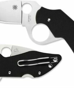 Spyderco Knives Spyderco Introvert G-10 Black C206GP , 2.79 in. VG-10 Plain Blade-DISCONTINUED