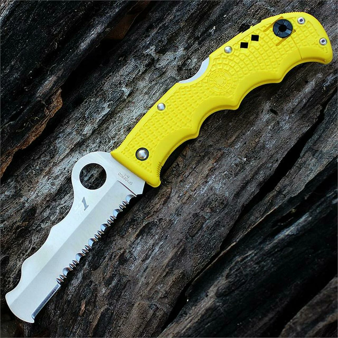 Spyderco Knives Spyderco C79PSYL Assist Salt Lightweight , 3.68" H-1 Steel , Yellow FRN Handle 1 Spyderco Knives Spyderco C79PSYL Assist Salt Lightweight , 3.68" H-1 Steel , Yellow FRN Handle