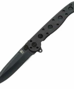CRKT M16-01KZ Spear Point Black, 3.1" 8Cr15MoV Plain Blade, GRN Handle