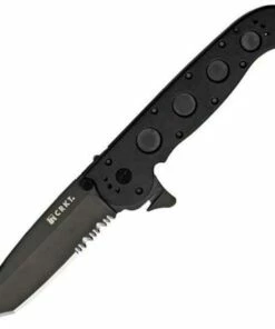 CRKT Columbia River Law Enforcement Linerlock, 5 1/2" Closed, Tanto, Combo Edge