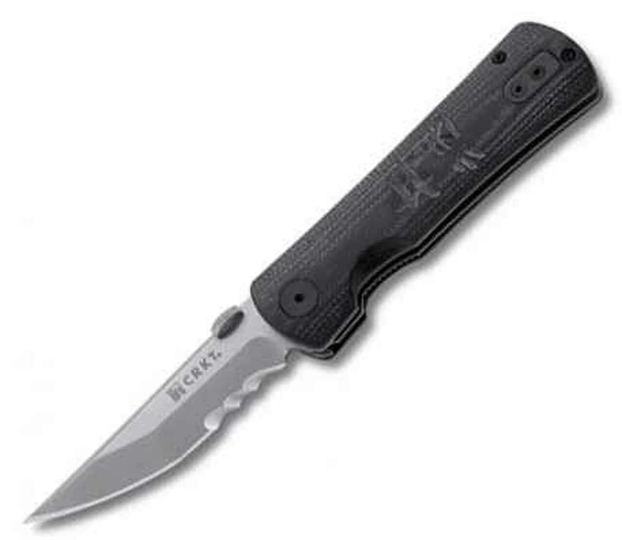 CRKT 2901 Heiho™, 3.1" 8Cr14MoV Combo Blade, G-10 Handle 1 CRKT 2901 Heiho™, 3.1" 8Cr14MoV Combo Blade, G-10 Handle