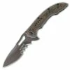 CRKT Fossil Ikoma Folder, Black 8Cr13MoV, 2Cr13 Stainless with G-10 Overlay Handle