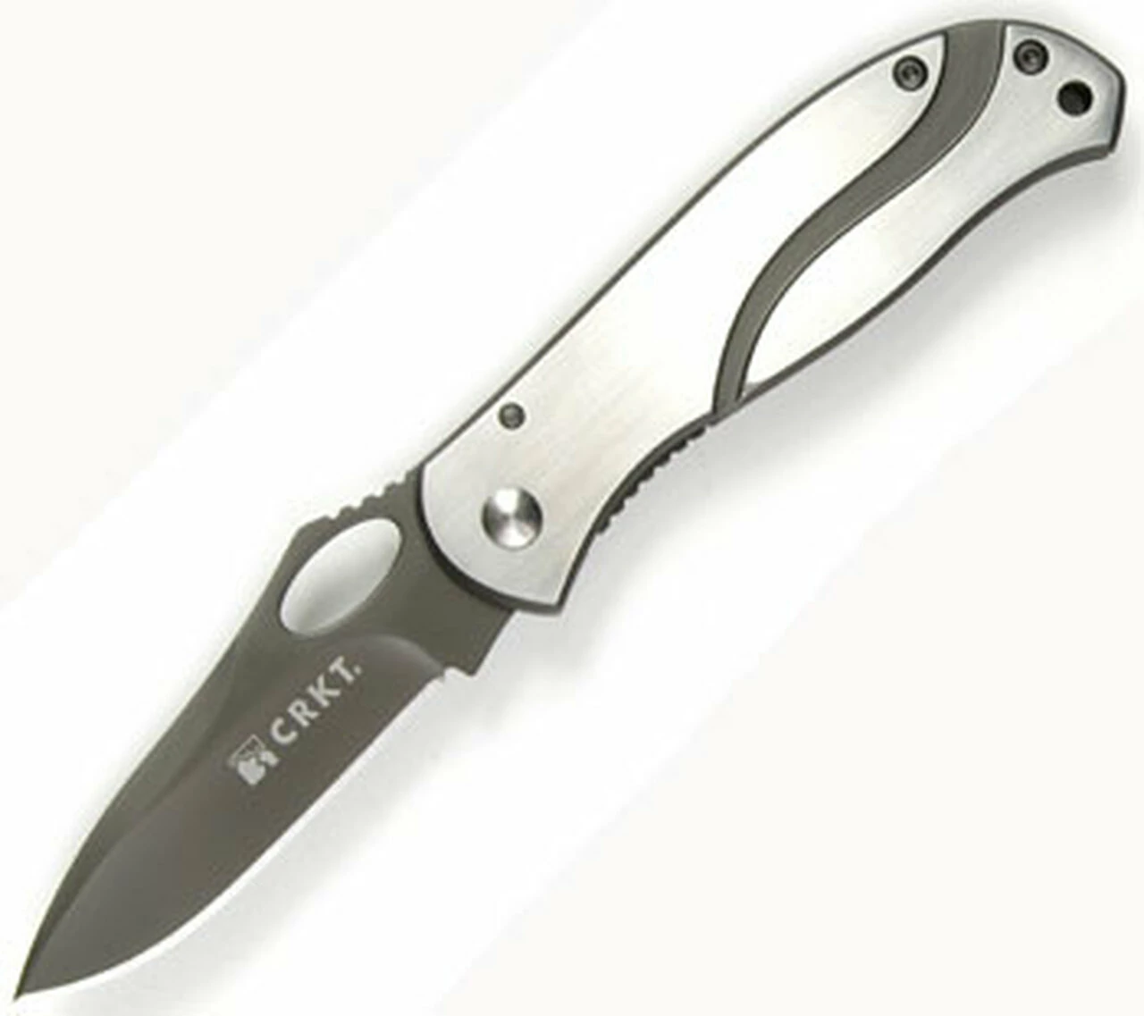 CRKT 6480 Pazoda, 2.6" 8Cr13MoV Plain Blade, SS Handle 1 CRKT 6480 Pazoda, 2.6" 8Cr13MoV Plain Blade, SS Handle