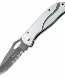 CRKT Large Pazoda Folder, Combo Edge 8Cr13MoV, Stainless Steel Handle