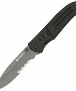 CRKT 6865 Ignitor® T, 3.3" 8Cr14MoV Combo Blade, Black G-10 Handle