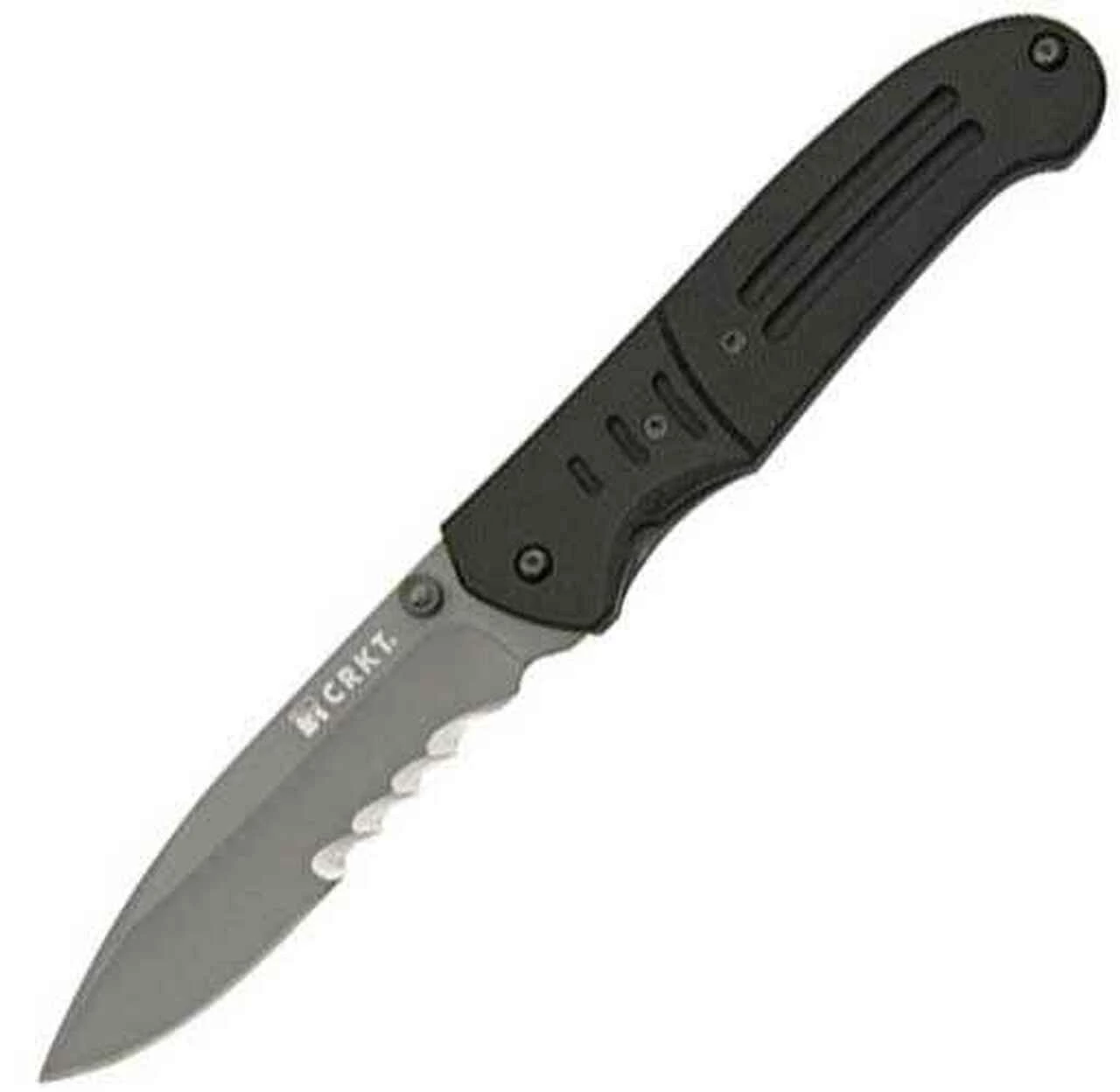 CRKT 6865 Ignitor® T, 3.3" 8Cr14MoV Combo Blade, Black G-10 Handle 1 CRKT 6865 Ignitor® T, 3.3" 8Cr14MoV Combo Blade, Black G-10 Handle