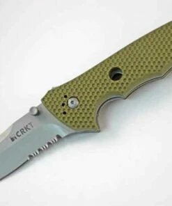 CRKT Hammond Cruiser Folder, Combo Edge 8CR14MoV, Green Zytel Handle