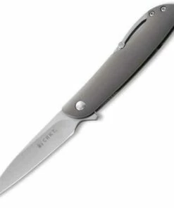 CRKT Swindle, Stainless Steel Handle, Plain Edge