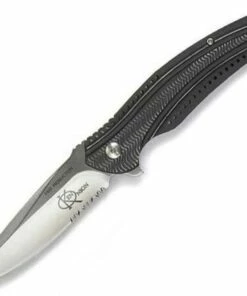 CRKT Columbia River Onion Ripple, Charcoal Stainless Steel Handle, Combo Edge