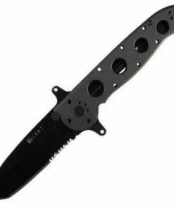 CRKT M16-14SF Special Forces, 4" AUS8 Combo Tanto Blade, Black Aluminum Handle